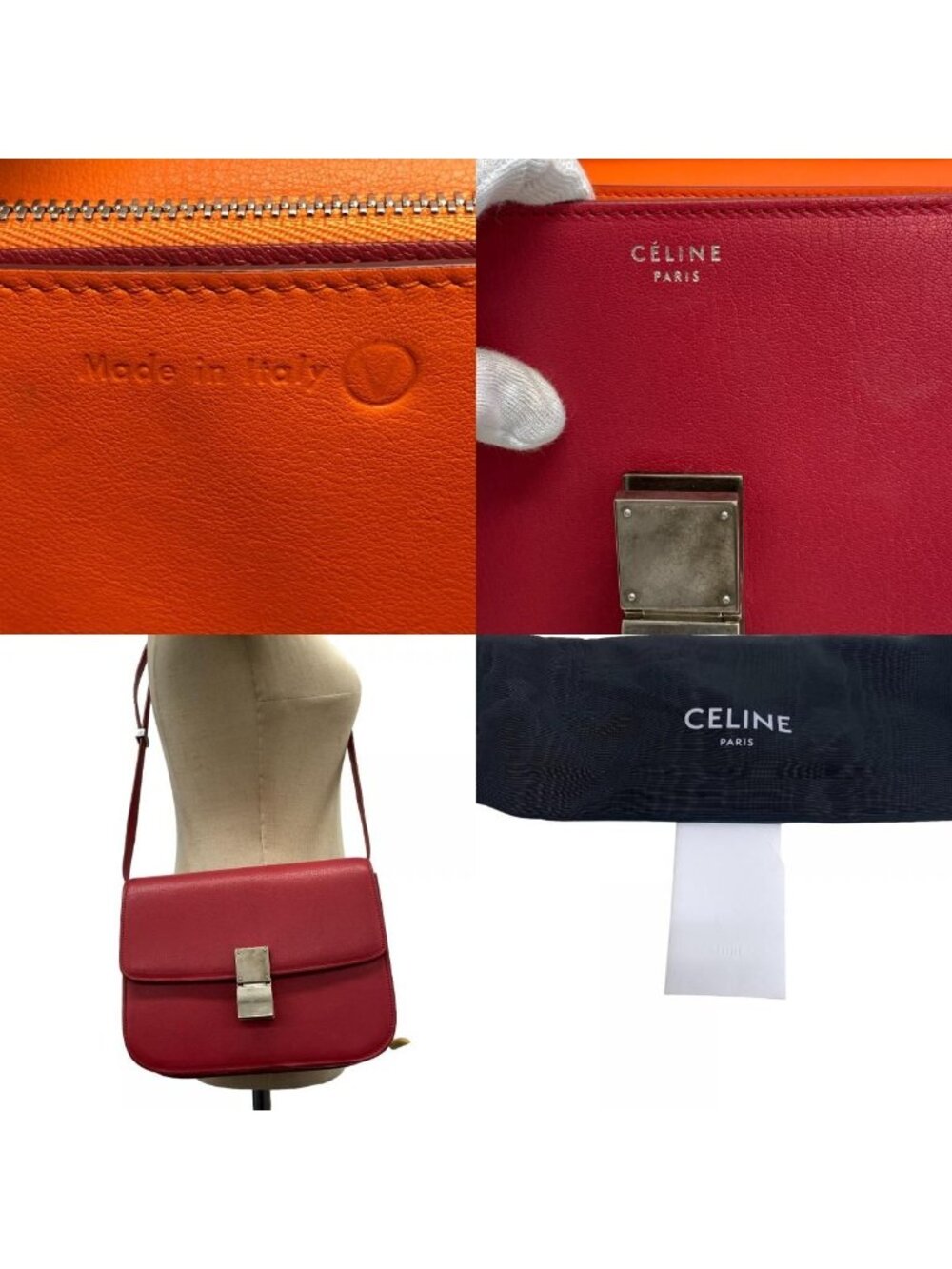 Celine Classic Box Leather Shoulder Bag Pink - Picture 8 of 8